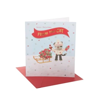 Image of Boofle Christmas Card from The Cat Cute Design