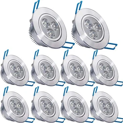 Image of Pack of 10,Pocketman 3W LED Ceiling Light Downlight,Cool White Spotlight Lamp Recessed Lighting Fixture,with Driver