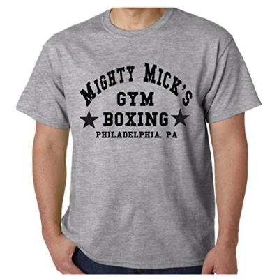 Image of Mighty Mick&#039;s Boxing Gym Rocky Movie Inspired Training Mens T Shirt (X Large) Sports Grey
