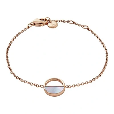 Image of Skagen Bracelet for Women Agnethe, 11 mm x 1.3 Pendant Rose Gold Stainless Steel Bracelet, SKJ0999791