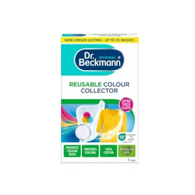 Image of Dr. Beckmann Re usable colour Collector cloth Eco friendly protection for up to 30 washes Reusable 1 pack =