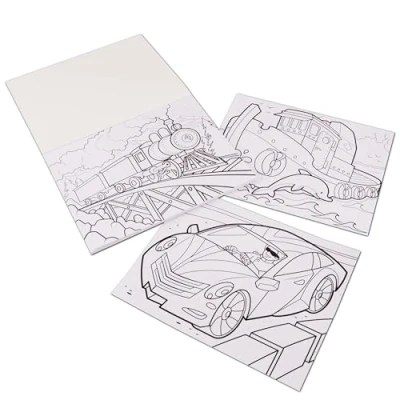 Image of Melissa &amp; Doug Jumbo Colouring Book Vehicles Activity Pad Coloring 3+ Gift for Boy or Girl