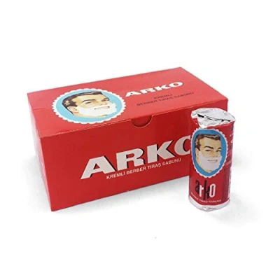 Image of Arko EVYAP Shaving Cream Soap 900 Grams, 12 Pieces