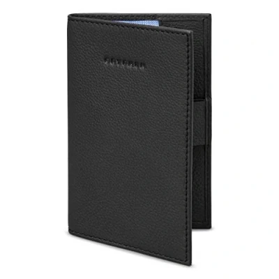 Image of Gryphen Hoxton Leather Golf Scorecard Holder with Pen Loop (Black)