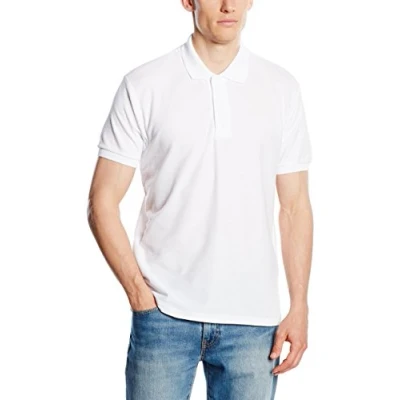Image of Fruit of the Loom Men&#039;s 65/35 Polo Shirt, White, XX Large