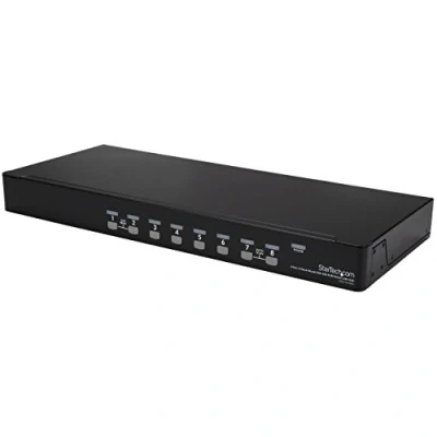 Image of StarTech.com 8 Port 1U Rackmount USB KVM Switch Kit with OSD and Cables Rack mount VGA (SV831DUSBUK)
