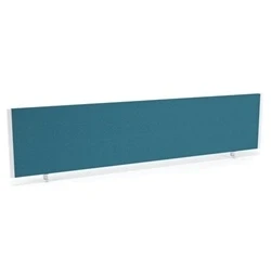 Image of Impulse/Evolve Plus Bench Screen 1800 Bespoke Maringa Teal White Frame