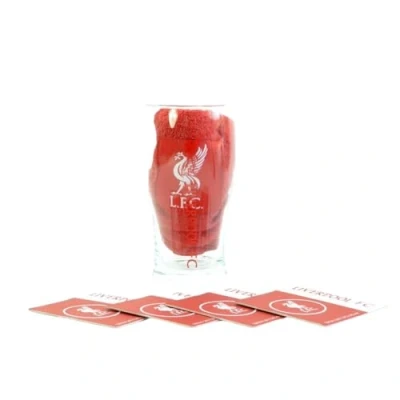 Image of Liverpool Word Mark Glass Mini Bar Set Multi Colour
