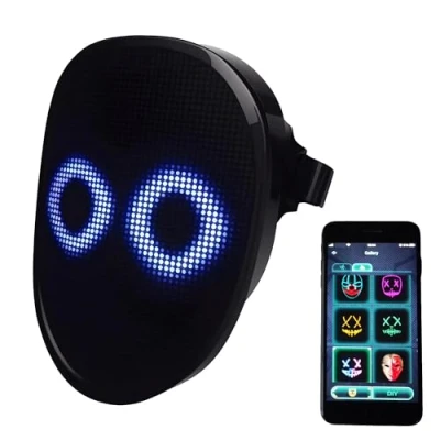 Image of MOYACA LED Mask with Gesture Sensing,Light up for Kids/Men/Women Halloween Costume Cosplay Party