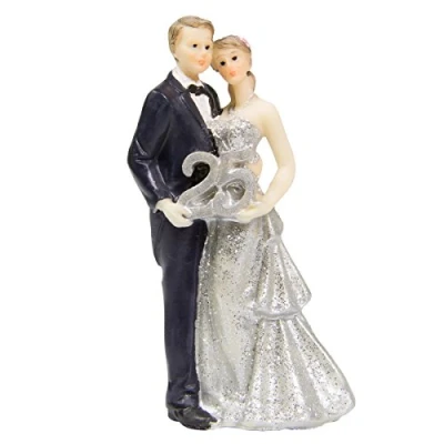 Image of Folat 65121 Silver Wedding Figure 25th Anniversary
