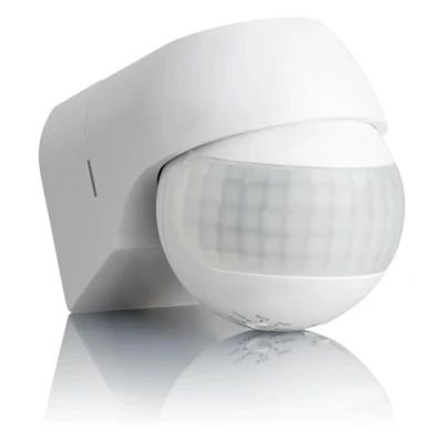 Image of SEBSON 2x PIR Sensor Outdoor IP44, Wall Mounted, Infrared Motion Sensor, LED suitable, Range max. 12m/180, swivelling, 800/400W, anthracite