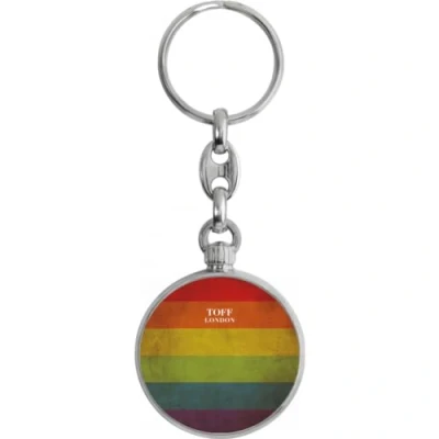 Image of Toff London Pride Vintage Rainbow Keyring