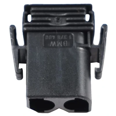 Image of BMW Wiring Cable Plug Terminal Connector Housing 2 Pole 61131378400 Genuine