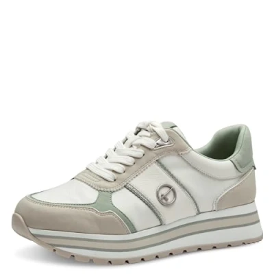 Image of Tamaris 1 23727 42 Women&#039;s Trainers Sneaker, Mint Comb, 3.5 UK