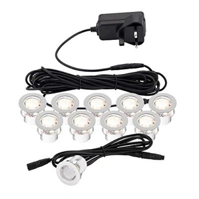 Image of KIOS LED Outdoor Recessed Guide Polished Stainless Steel 3000K IP44