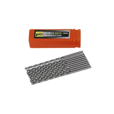 Image of 2.5mm x 95mm Silver Ground Long Series Metal HSS Twist Drill Bits Pack of 10
