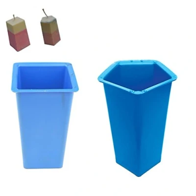Image of Proops Set x 2 Candle Moulds, Square Top Rectangular Tapered Mould &amp; 5 Sided Pentagon Pillar (S7609). Free UK Postage