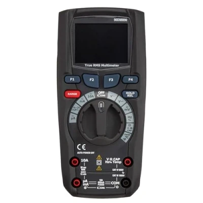 Image of Amazon Basics Heavy Duty 50000 Count Digital Multimeter, Colour TFT LCD Display, True RMS, CATIV 600V, Black (Previously AmazonCommercial brand)