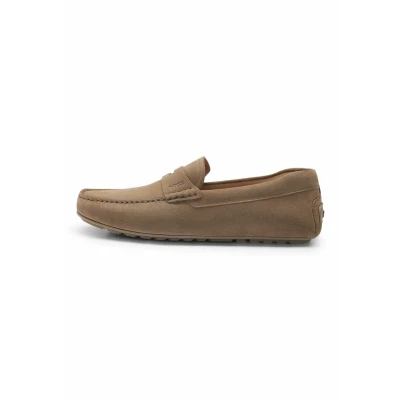 Image of BOSS NOEL Moccasins beige, Men&#039;s, Size: 8, Beige Leather