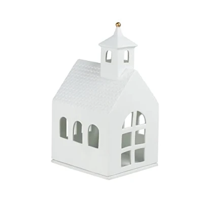 Image of Räder Light House Chapel Porcelain Lantern, Large, 12.4 cm (W) x 14 (L) 24.9 (H), 1 piece, Unfinished, Tabletop, 950 g, Atmosphere Theme, Large