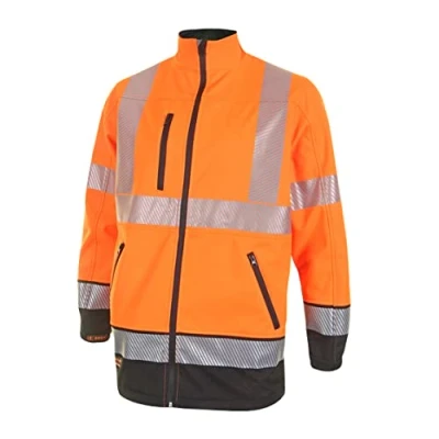 Image of Hivis Two Tone Softshell Orange / Black Medium