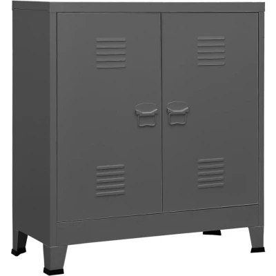 Image of vidaXL Industrial Storage Chest Anthracite Steel