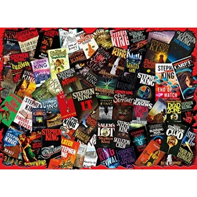 Image of King of Horror Collage Stephen Inspired 1000 Piece Jigsaw Puzzle