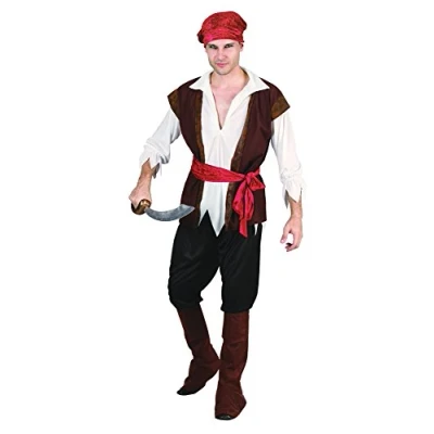 Image of Bristol Novelty AC020 Pirate Man Costume