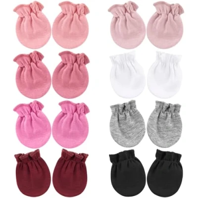 Image of DRESHOW Newborn Baby Mittens Infant Gloves No Scratch Cotton for 0 6 Months