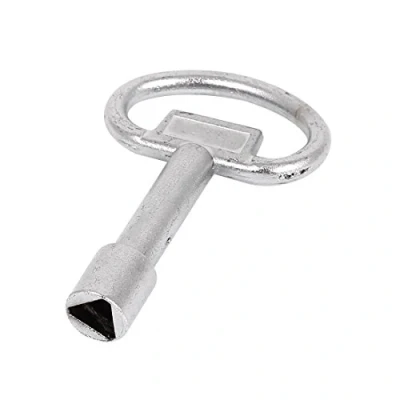 Image of Sourcingmap Triangle Socket Utility Key 79 x 49mm for Electric Meter Box Panel Lock