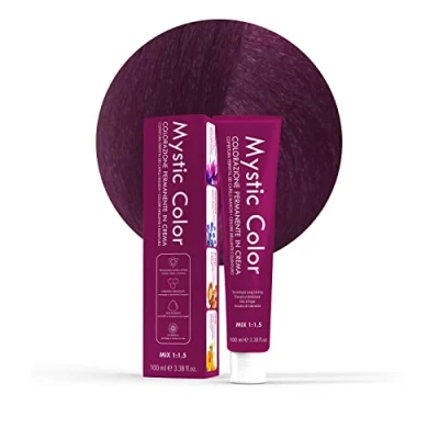 Image of Mystic Color Permanent Cream Colouring with Argan Oil and Calendula Long Lasting Hair Dye Purple Blonde 7.2 100ml