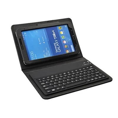 Image of L&amp;C® New Bluetooth Keyboard for samsung Galaxy Tab 2/3/4 7.0/10.1 Tablet Flip Case Stand (7 inch 4 (SM T230/235), Black)
