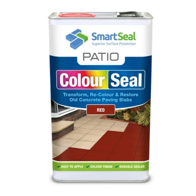 Image of Patio ColourSeal Colour &amp; Restore Old Concrete Paving Slabs, Durable Paint Sealer Easy to Apply, for Protective (Red 150 ml sample)