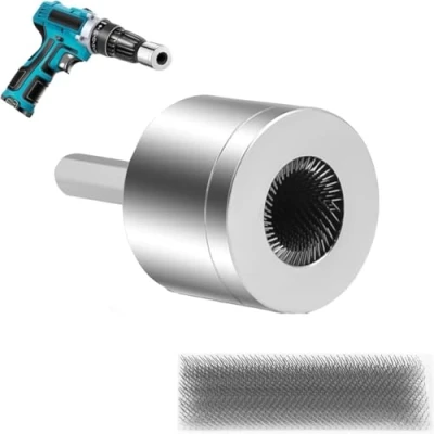 Image of Full Metal Copper Pipe Cleaner, Drill Tube Cleaning Brush, Cleaner for 15mm &amp; 22mm, Drill, Bit (15 MM)