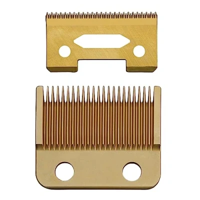Image of VRMETA New Upgrade Professional Replacement Hair Clipper Blades for Wahl Clippers 5 Star Senior Magic Clip Compatible with 8148, 8504, 1919, 2241, 2240, 8591(Gold)