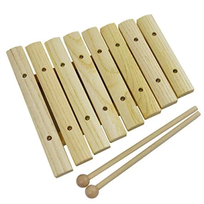 Image of A Star Wooden Xylophone, Children&#039;s Musical Instrument, 8 Notes with Pair of Wood Beaters