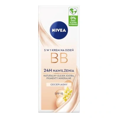 Image of NIVEA 5 in 1 BB Day Cream 24 Hour Moisture Light Skin Type SPF 15 50 ml