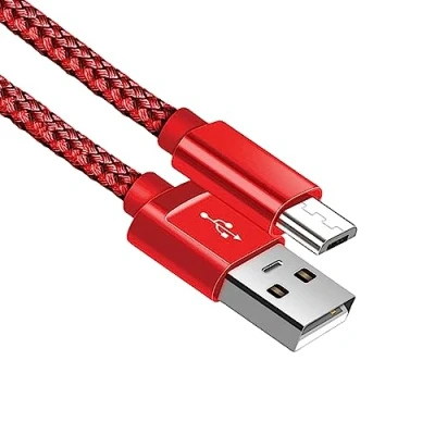 Image of Micro USB Cable, Android Charger Cable Braided Lead Fast Charging for Samsung Galaxy S6 S7 Edge S5 A10 A6 J3 J4 plus J5 J6 J7, Huawei LG Lenovo Moto E5, Tablet (1 Meter)
