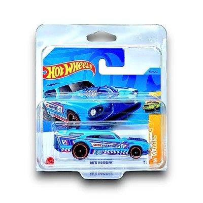 Image of Hot Wheels Jack Hammer (Blue) 2/5 HW Wagons 2023 200/250 (Short Card) COMES IN A KLAS CAR KEEPER PROTECTIVE COLLECTORS CASE HKH71