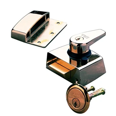 Image of Era Double Locking Nightlatch 60mm Brass Effect Body Cylinder