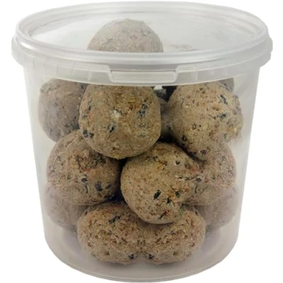 Image of GardenersDream Suet Fat Balls Premium Garden Wild Bird Food Enhanced Year Round Formula Naturally Blended, High in Energy &amp; Protein Rich Feed Full of Nutritious Fibre Moisture (25 Pack)