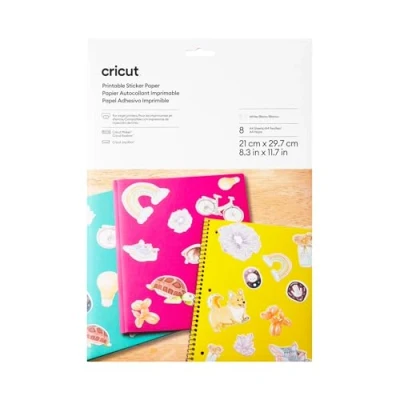 Image of Cricut™ Printable Sticker Paper A4 (8 ct), White