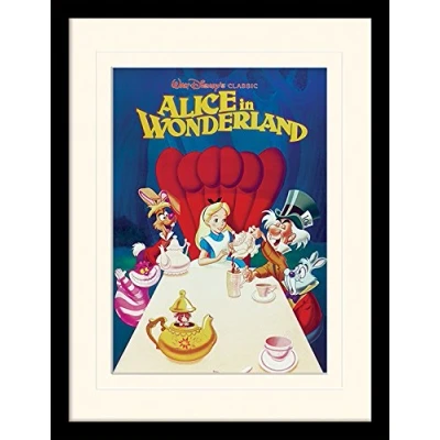 Image of Alice In Wonderland (1989 30x40 cm Mounted &amp; Framed