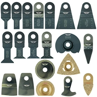 Image of 20 x TopsTools WXK20 Mix Blades Compatible with Worx Sonicrafter, 250W, Erbauer Multitool Multi Tool Accessories