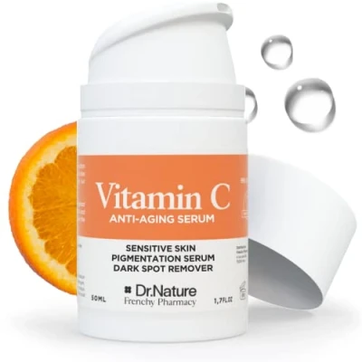 Image of Vitamin C Brightening Serum 50 ML 99% Natural Ingredients for Sensitive Skin Pigmentation Antioxidant &amp; Dark Spot Remover Face Anti Ageing Women and Men
