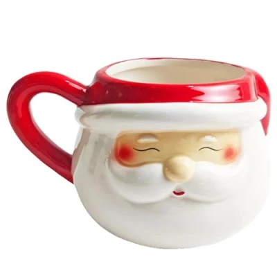 Image of Widdle Gifts Christmas Mug Tea Coffee Hot Chocolate Novelty Ceramic Santa Head Design 7154