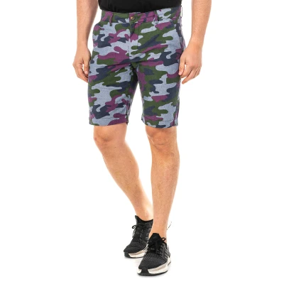 Image of La Martina Mens Bermuda shorts with straight cut hems and belt loops LMB007 man Multicolour Cotton Size 31 (Waist)
