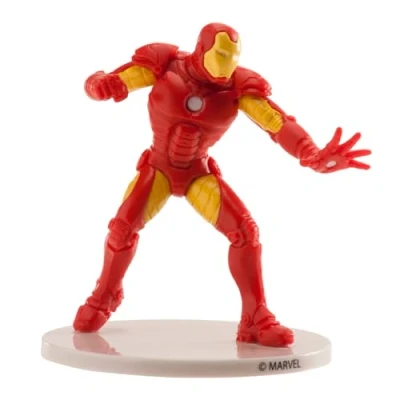 Image of dekora Cake Decoration Birthday Topper Iron Man Figure for Accessories Made of PVC