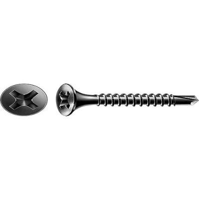 Image of SPAX 1991170350455 GIX D Drywall Screws, Black