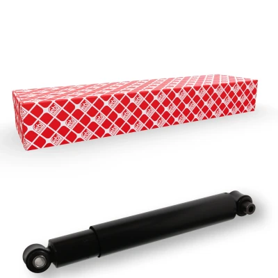 Image of 20374543, 20585556 Shock Absorber FEBI BILSTEIN 20241 Rear Axle Oil Pressure 834mm 499mm Telescopic Top eye, Bottom eye